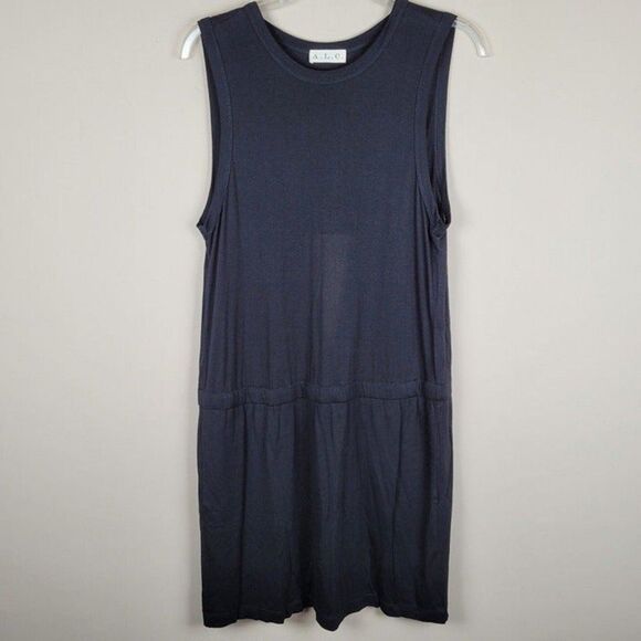 A.L.C. Black Sleeveless Cut Out Back Casual Dress With Pockets Viscose Size M - Picture 1 of 12